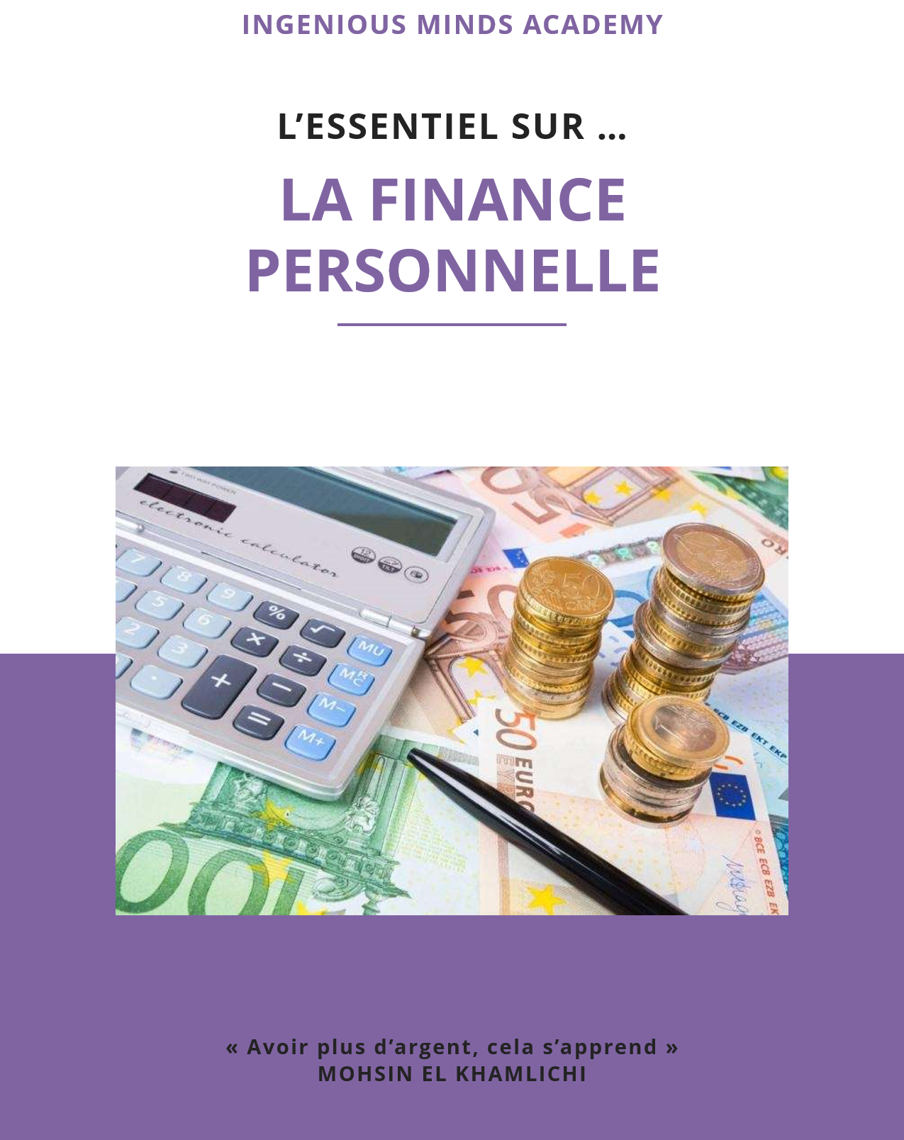 L’essentiel sur la finance personnelle – Ebook